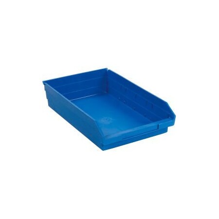 Quantum Storage Systems Nesting Storage Shelf Bin, Blue, 12 PK QSB110BL